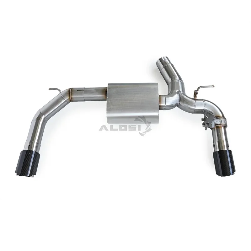 High-performance System Muffler 435i N55 3.0t 2014-2016 Catback Exhaust Pipe with 2 Carbon Fiber Tips