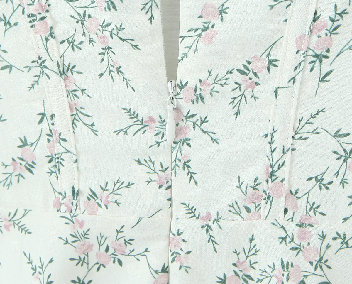 2025 floral impressão orelhas de madeira arco peito espartilho estilo estilingue vestido feminino emendado renda 2 camadas hem festa skater mini vestidos robe