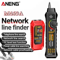 ANENG M469A Smart Network Cable Tester RJ45 RJ11 LAN Cable Tester Finder Wire Tracker Receiver Networking Tool Network Repair