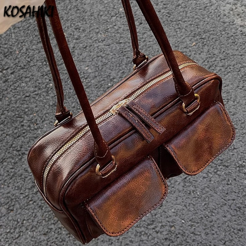 

Streetwear Fashion Women Purses and Handbags Office Lady Vintage All Match Shoulder Bags 2025 Casual Y2k Aesthetic Underarm Bag