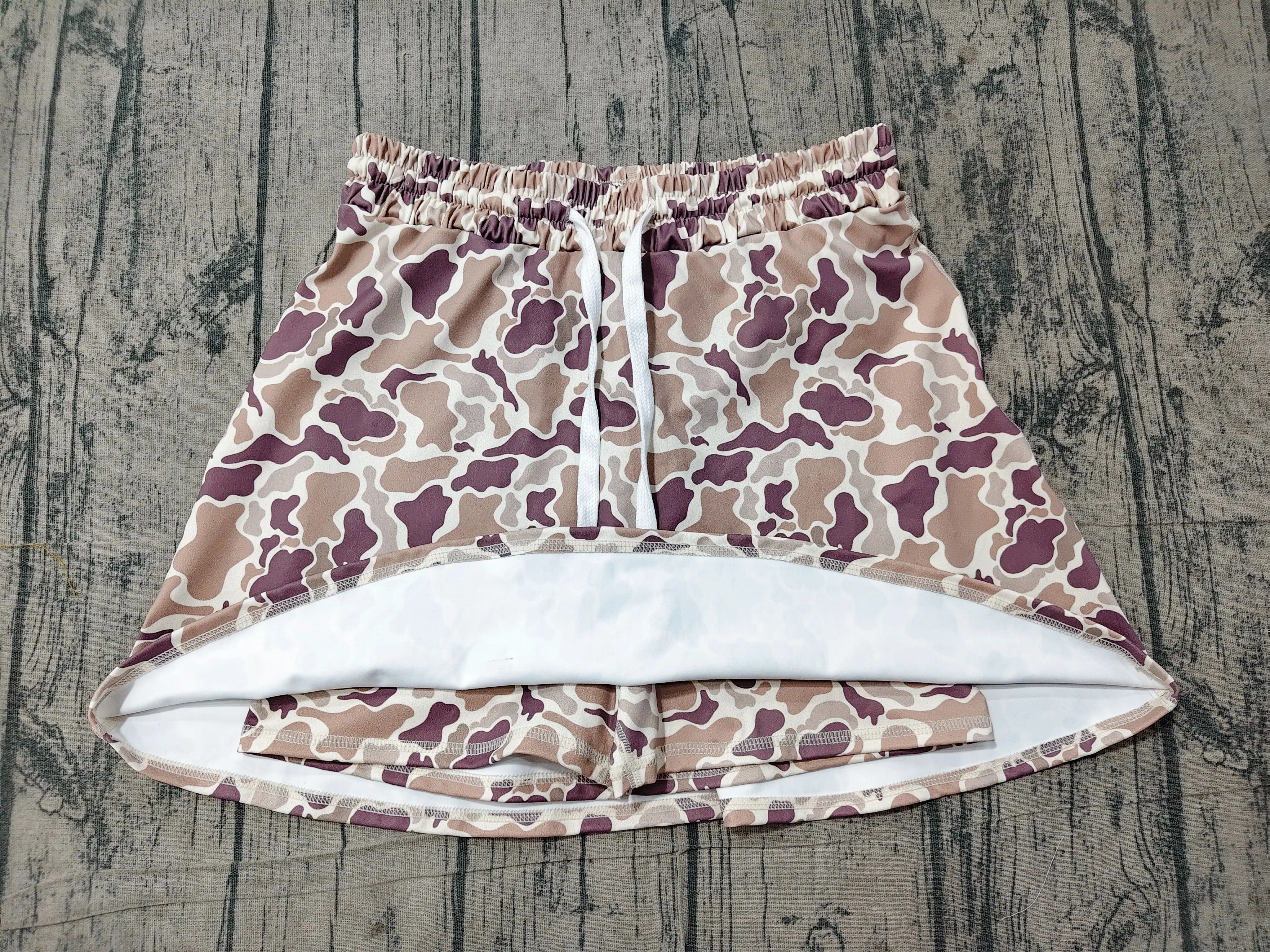 Wholesale Adult Woman Shorts Skirt Yoga Athletic Summer Girls Active Skort Camo Clothes