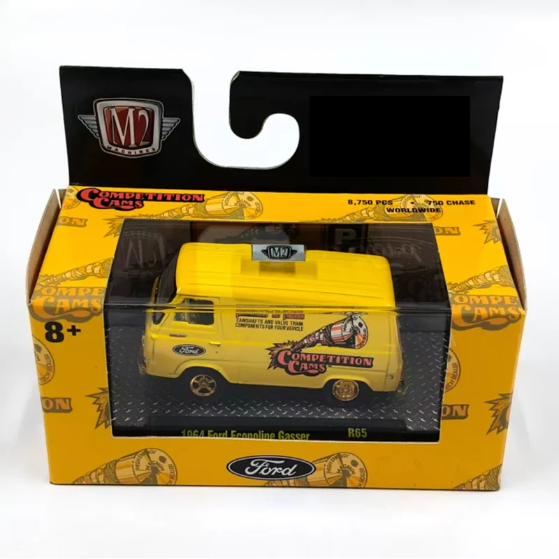 M2 escala 1:64 1964 Econoline Gasser coche de simulación de aleación modelo colección estática decorado regalos de vacaciones juguetes regalo de recuerdo