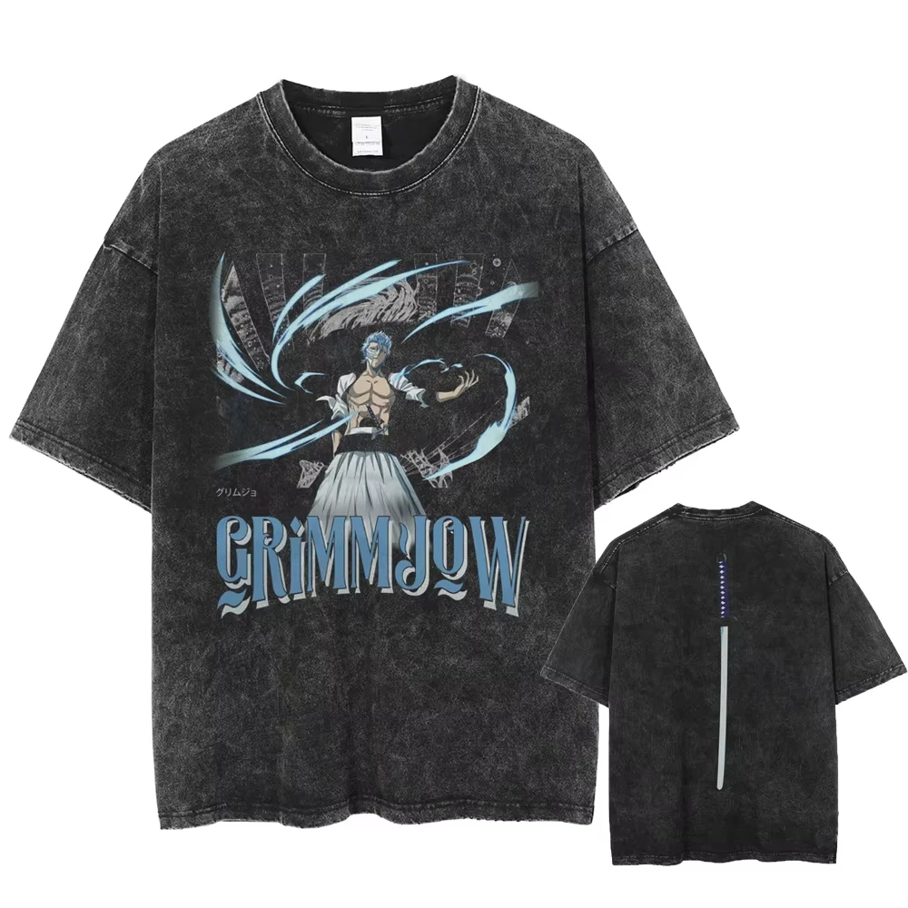 BLEACH Urahara Kisuke T-Shirt für Männer und Frauen, Baumwolle, Grafikdruck, Kurzarm, Rundhals, gewaschenes Streetwear-Tee, Y2K 2026, Bestseller – Detail 3