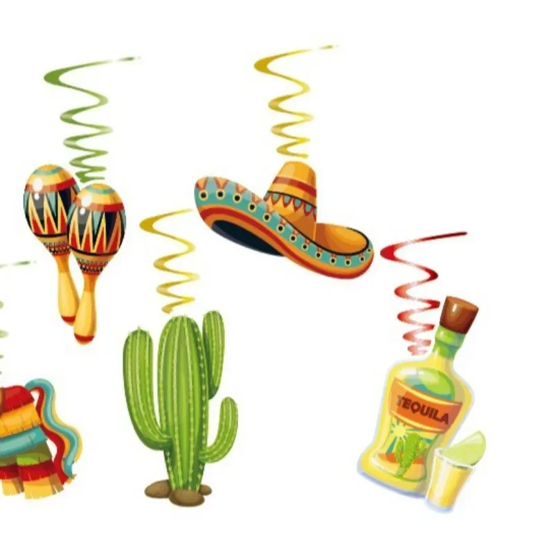 Mexican denim-themed pendant, holiday party carnival decoration props