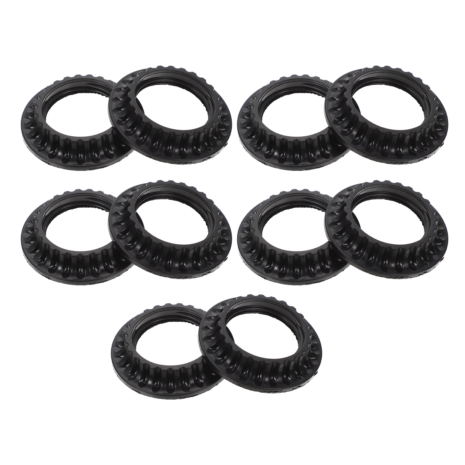 

Dimmer Light Switch Lamp Holder Fixing Ring Covers Fittings Fixture Black Plastic