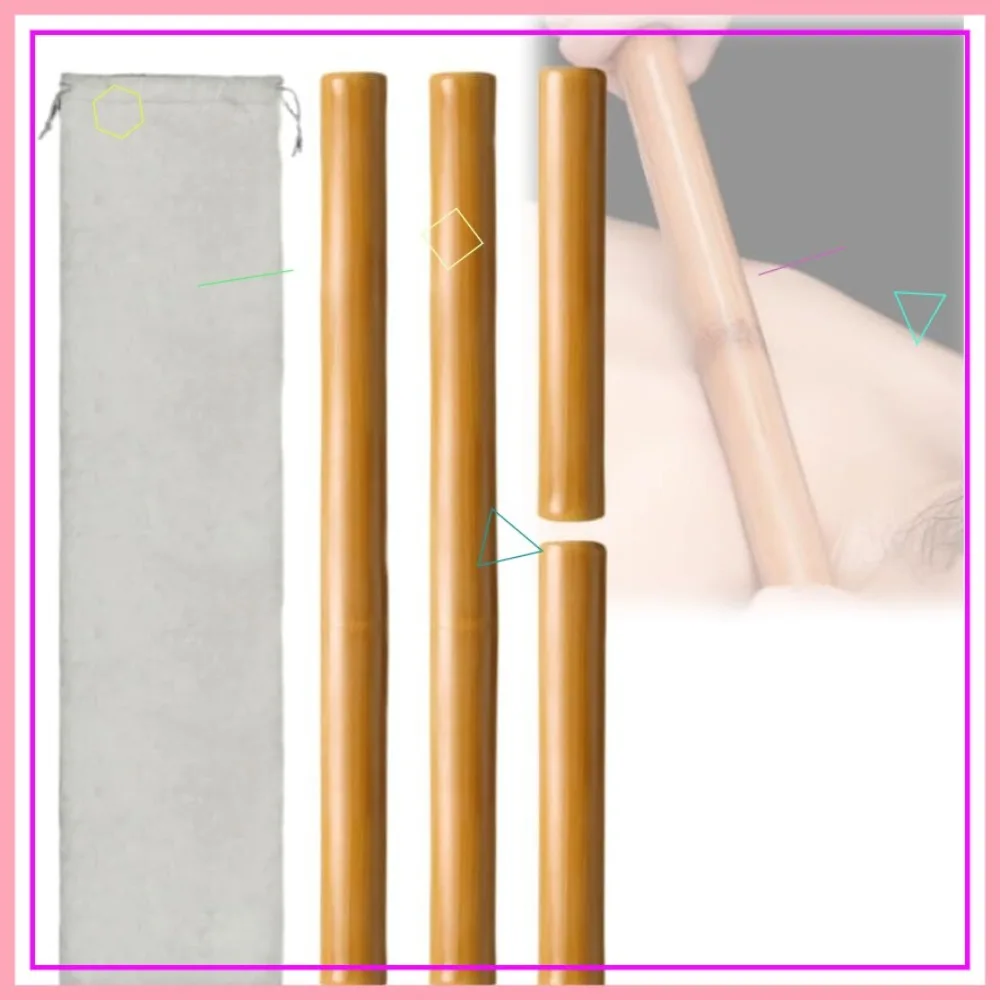 

Набор из 4 полых бамбуковых массажных палочек, натуральные роллеры Гуаша для расслабления мышц, глубокого массажа тканей и коррекции фигуры