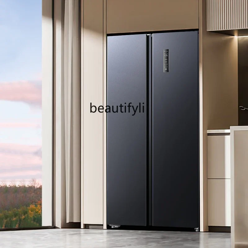 

Refrigerator 500 liters household double door large capacity first-class energy efficiency embedded ultra-thin energy saving