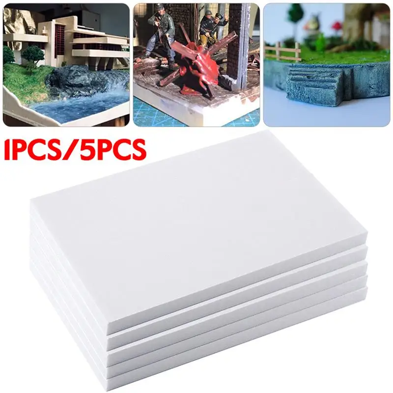 1/5Pc Schuimstenen DIY Model Materiaal Diorama Basis Schuimplaat Schuimbord Vel Craft Board Schuim DIY Landschap Landschap