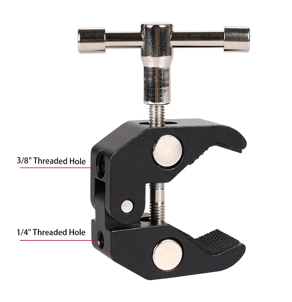 Multi-Functional Crab Clamp Clip Anti Slip Adjustable Photography Equipment Accessories for Monitor LED Light Camera Bracket