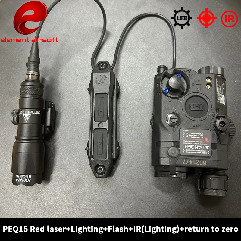 Element peq 15 laser pointer PEQ 15 laser box M600C zaklamp dual control rat staart M300 tactische zaklamp outdoor gevecht