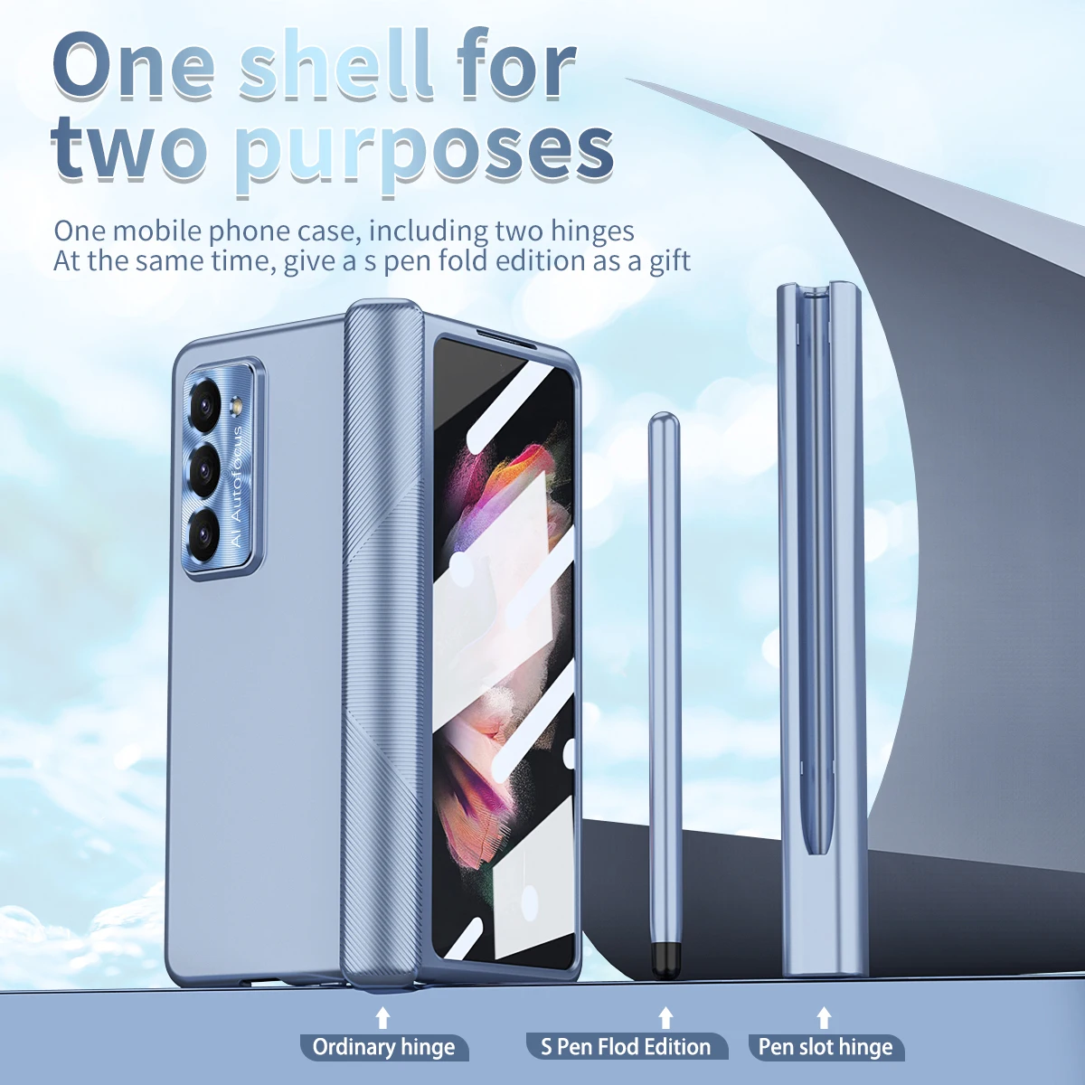 360 Full Protector Tempered Film Case For Samsung Galaxy Z Fold 6 5 4 3 2 With Touch Pen Shockproof Hinge Folding Cover Coque