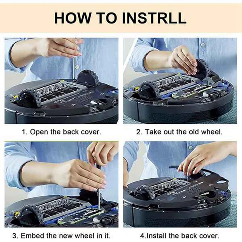 AC66 ไดรฟ์ล้อโมดูลสําหรับ IRobot Roomba I7 I7 + I8 I3 I6 +/Plus E5 E6 E7 J7 J7 + J6 + อะไหล่เครื่องดูดฝุ่น L