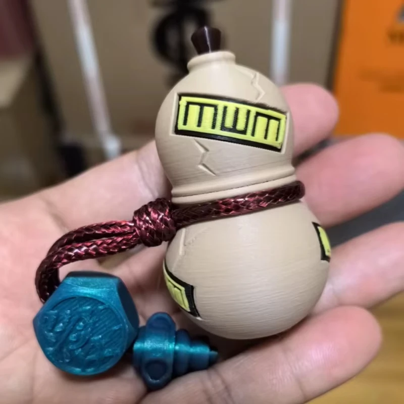 EDC Kalebas Fidget Spinner Push Slider Magnetische Levitatie Angst Stress Relief Speelgoed Knop Decompressie Draaien Vingertop Gyro