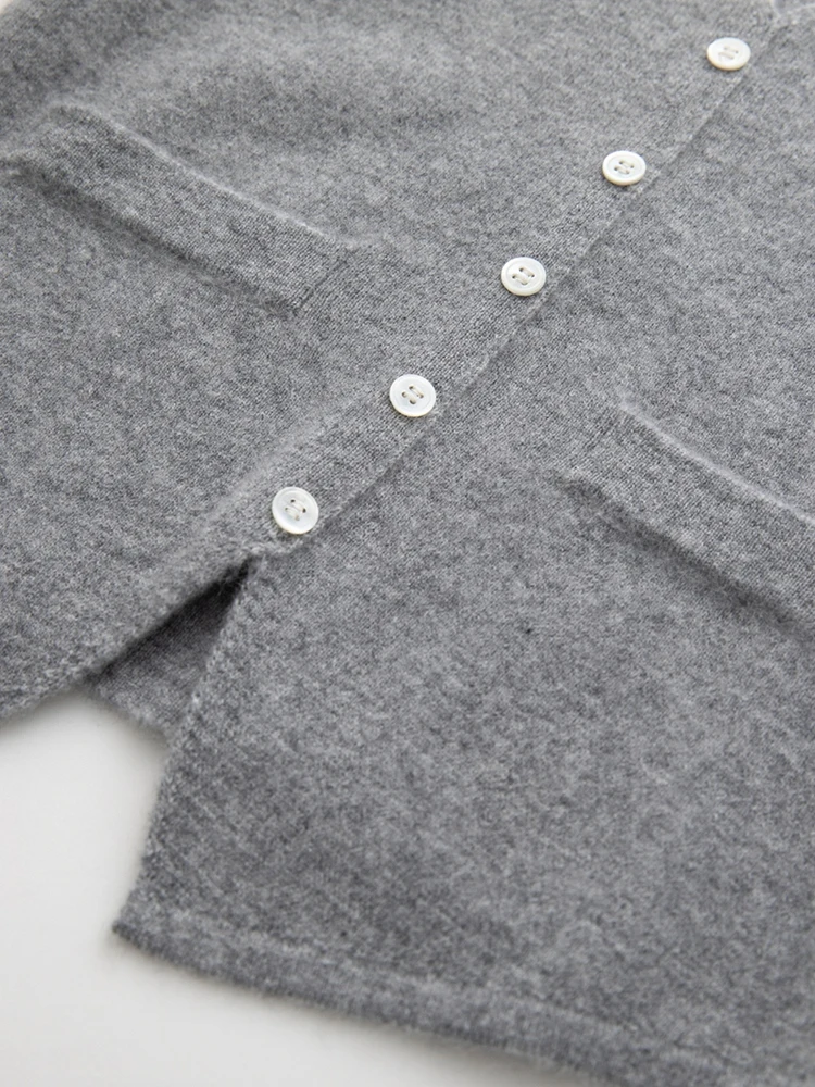 

Sold Out Sold Out Women's 100% Cashmere Sweater Vest V-neck Sleeveless Buttons Cashmere Vest Slim Office Lady Chic