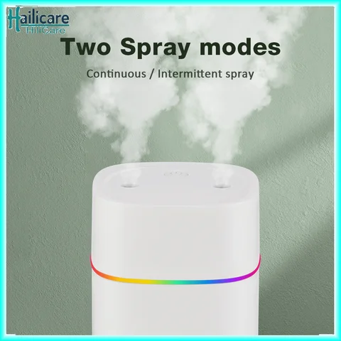 Air Humidifier Cool Mist Aroma Diffuser Portable 600ml Electric Air Humidifier Diffuser USB Humidificador For Home Office