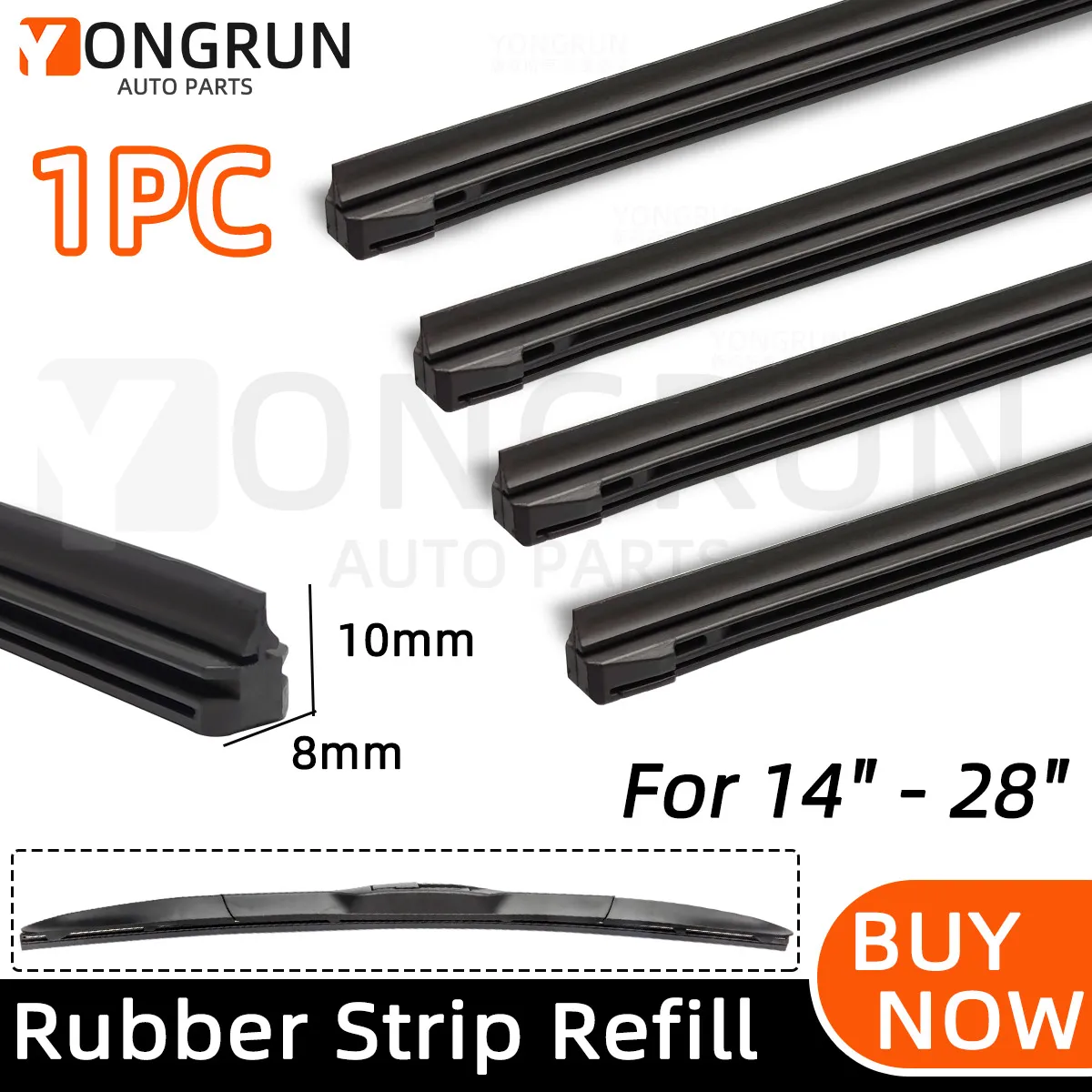 YONGRUN Four Seasons Scheibenwischerblatt-Füllstreifen, 3-stufige Art von Wischerblättern, Naturkautschukstreifen, optional, 35,6–71,1 cm