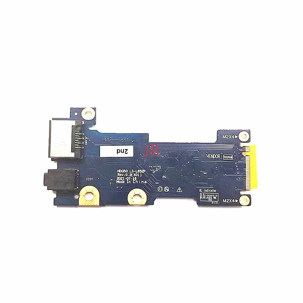 LS-L652P Original For Dell G15 5520 5521 G16 7620 Audio Board  Ethernet LAN Port IO Board 100% Test OK