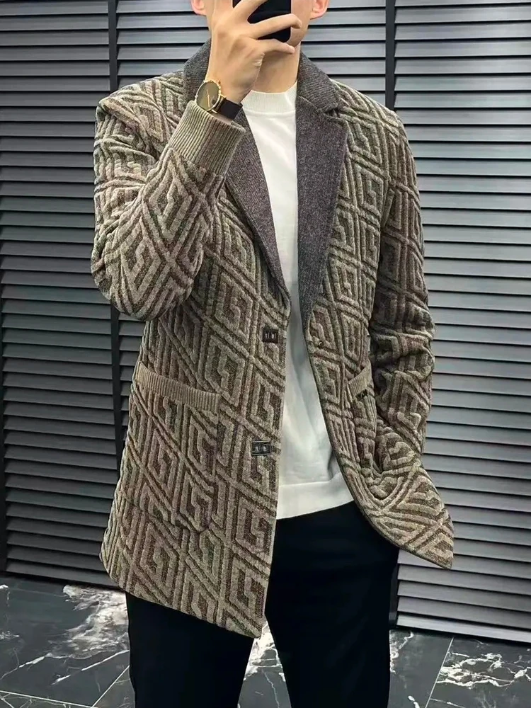 

Мужское демисезонное пальто средней длины, новое, осенне-зимнее, повседневное, деловое, молодежное, длинное, на одной пуговице