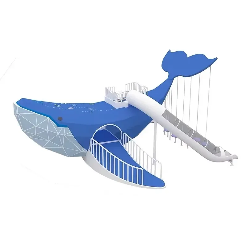 Aircraft Space Theme Children's Outdoor Park, Playground Belt, Slide Children's Games Amusement Equipment
