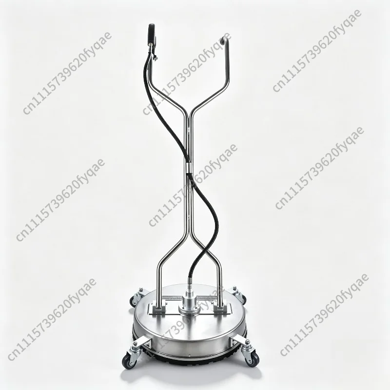18 Inch Stainless Steel Pressure Washer Surface Cleaner, Commercial Floor Cleaning Attachment with Quick Connect