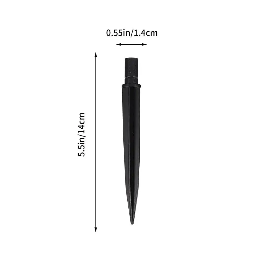 

25 Pcs Ground Spikes for Landscape LED Lights 14x140mm M8 Hole Plastic Lawn Decorative Outdoor Black Stake Accessories