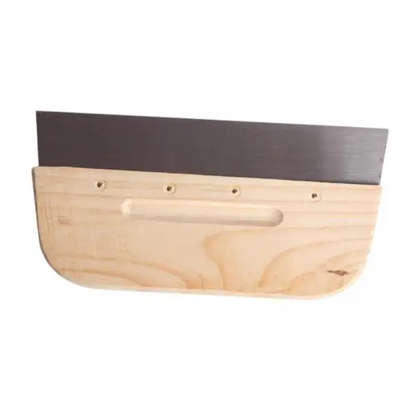 Wall Scraper Putty Scraper Steel Trowel Wooden Handle Spackle Knife for Drywall Mud Scraping and Paint Prep