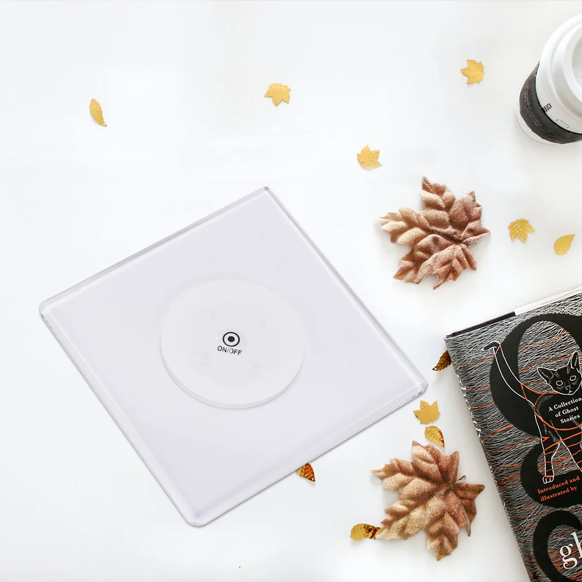 

3Pcs LED Glow Coaster Acrylic Ultra-Thin Bar Cup Mat Square White Light Perfect for Home Party Banquet LED Coaster