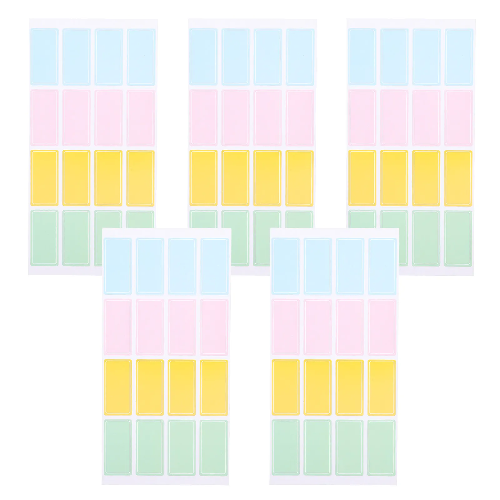 

80Pcs Waterproof Name Tag Stickers Smooth Writing Fade Resistant Colored Labels for Classroom Family Reunion Meeting Group