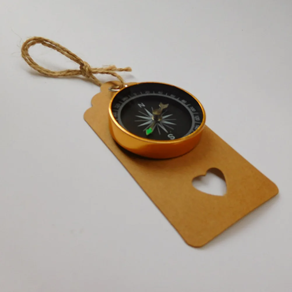 

10 Sets Compass Tags Travel Souvenirs Hemp Rope Wedding Gifts Decorations Party Supplies