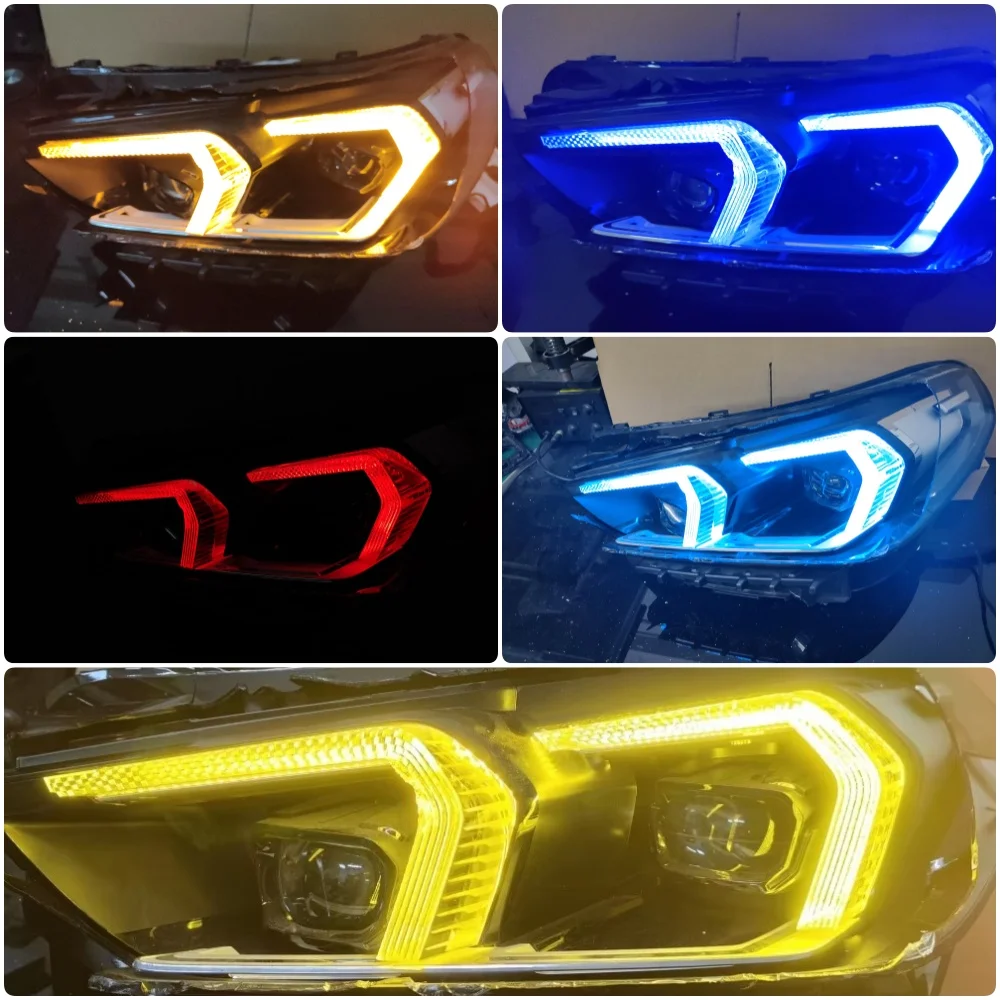 

Multi-color Not RGB Amber Yellow Blue Red DRL Chips For BMW 2022 2023 BMW U11 X1 U12 X2 LED Headlight Daytime Running Light