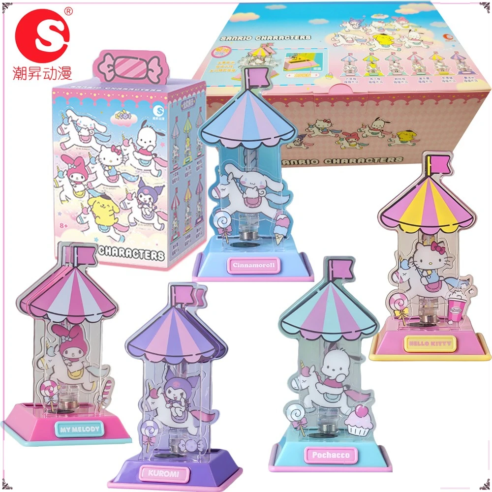 

Новый оригинальный Sanrio акриловая лошадка-качалка на солнечной энергии серии слепая коробка милый дизайн классическая аниме периферийная модель игрушки подарки