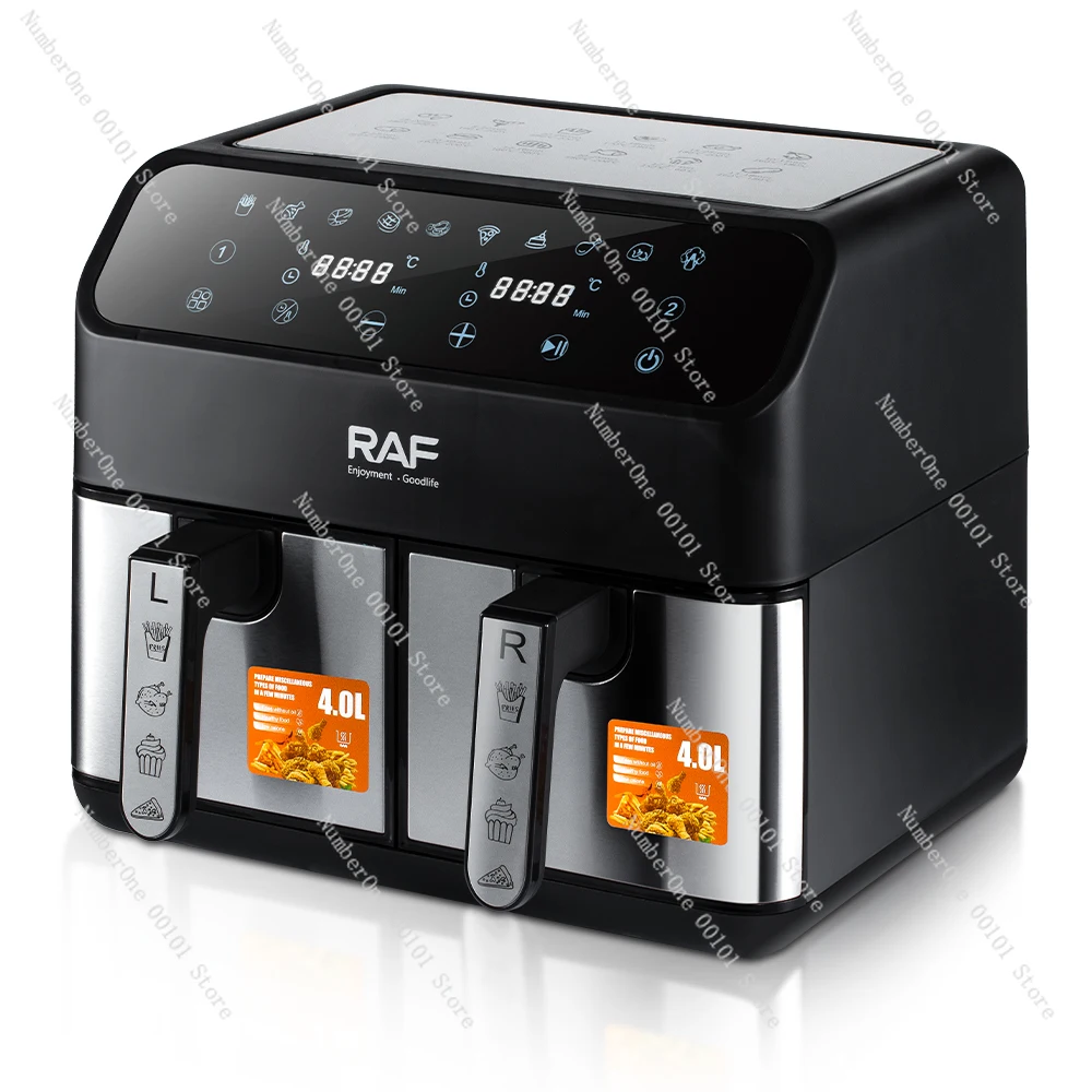 

Modern Design Digital Double Pot Air Fryer 4l+4l Oil Free Professional Air Fryer Multifunctional Freidora De Aire