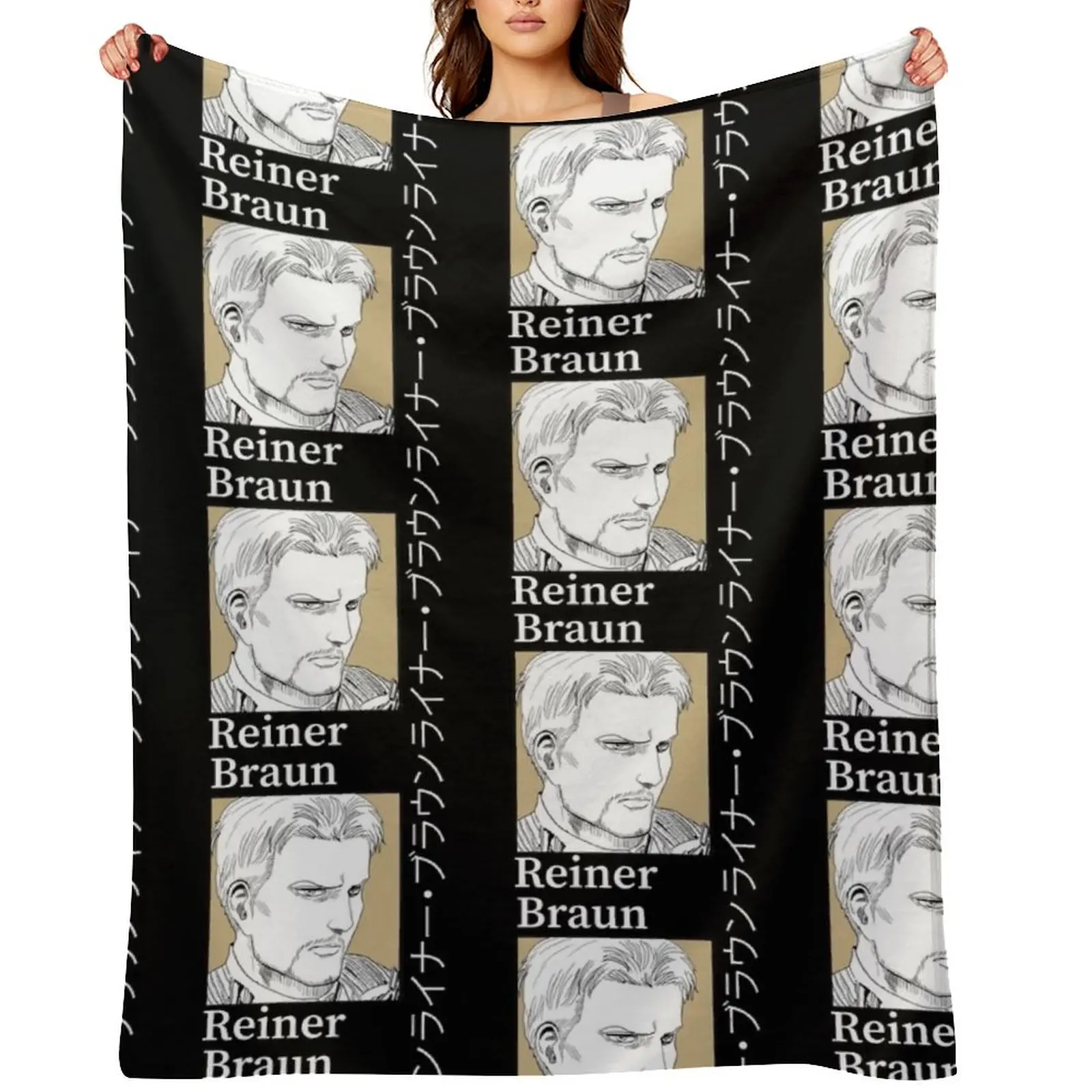 

Reiner snk Throw Blanket Soft Plush Plaid Sofas Thin Polar Blankets