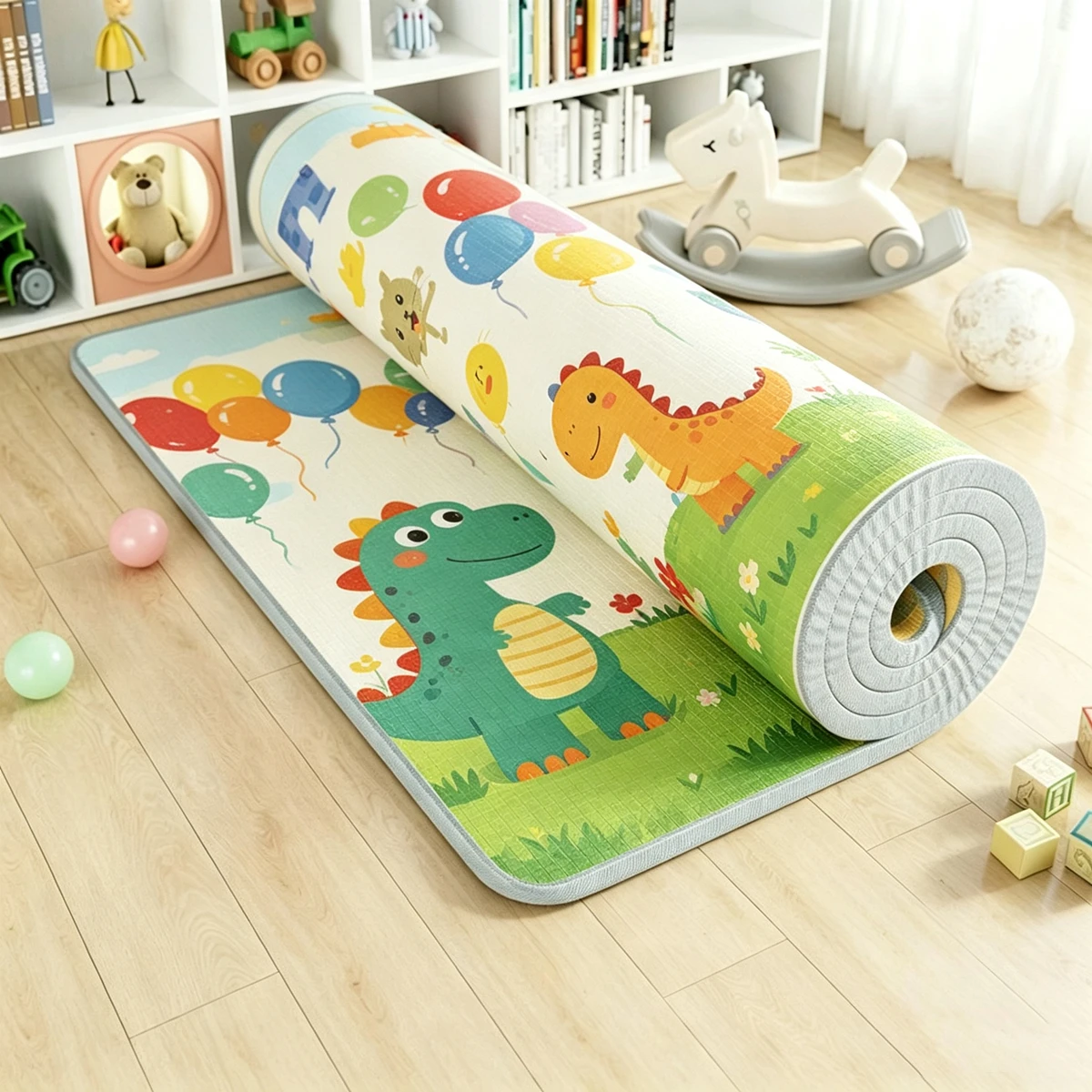 Non-toxic EPE Baby Activities Crawling Play Mats Double Sided Pattern Baby Activity Gym Room Mat Game Mat for Children's Mat Rug