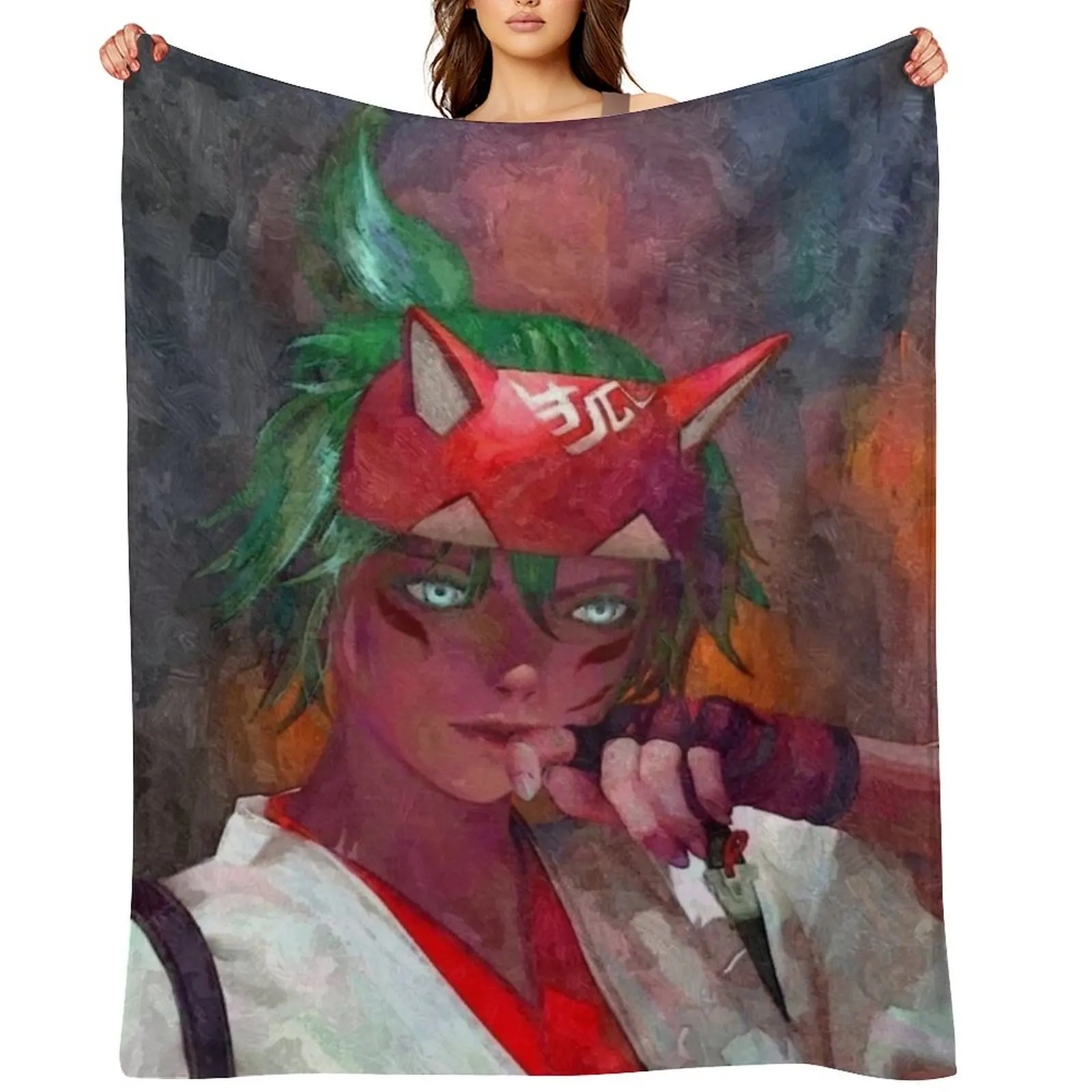 

Kiriko painting Throw Blanket Plush Decorative Sofa Luxury St Sofas Blankets