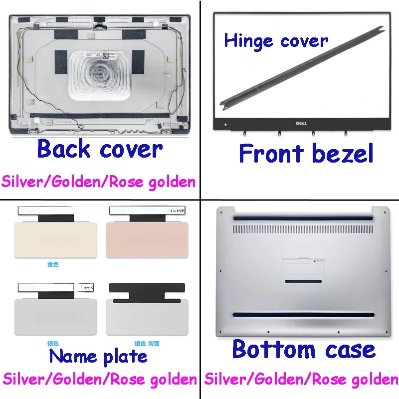 

LL+ for Dell XPS 13 9350 9360 P54G Back Cover Bezel Bottom Case Name Plate