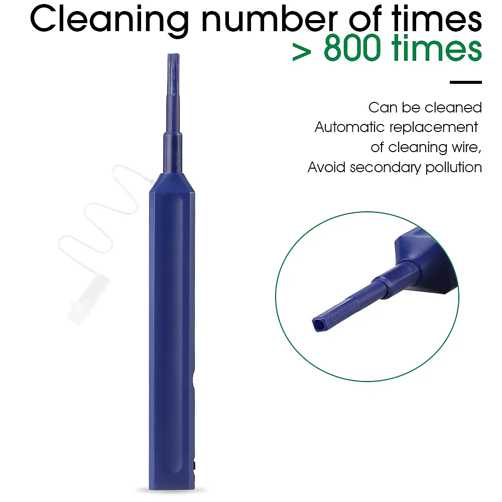 LC/MU 1.25mm Fiber Optic Pen SC/FC/ST 2.5mm One-click Cleaning Tools Optical Fiber Connector Cleaner