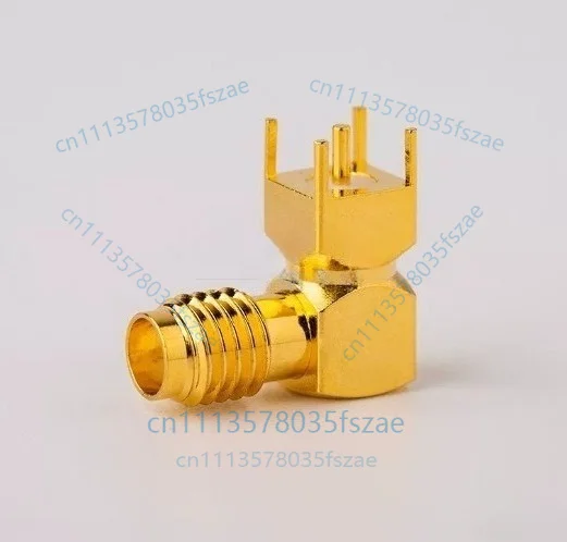 1pc ssma-kwhd right angle 90° bending female base pcb fixed panel connector ssma-kwe mini sma accessories