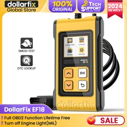 Сканер DollarFix EF18 OBD2, автомобильный диагностический инструмент, считыватель кодов ODB2, стирание кодов ошибок, сканер OBD 2 с датчиком O2