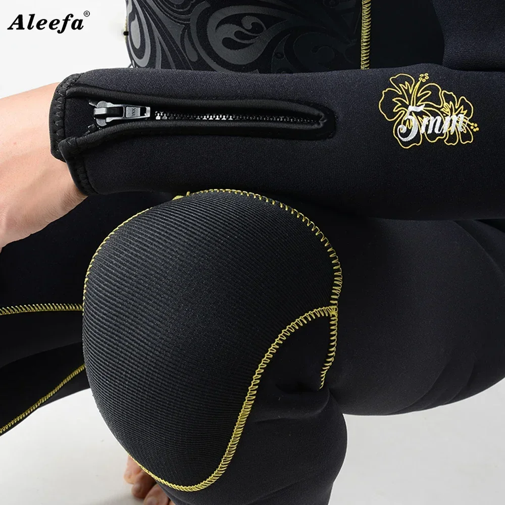 Wetsuit 5mm Women Diving Suits Zipper Sleeve Neoprene Surf Wet Suit Jumpsuit Full Bodysuit  Kayak