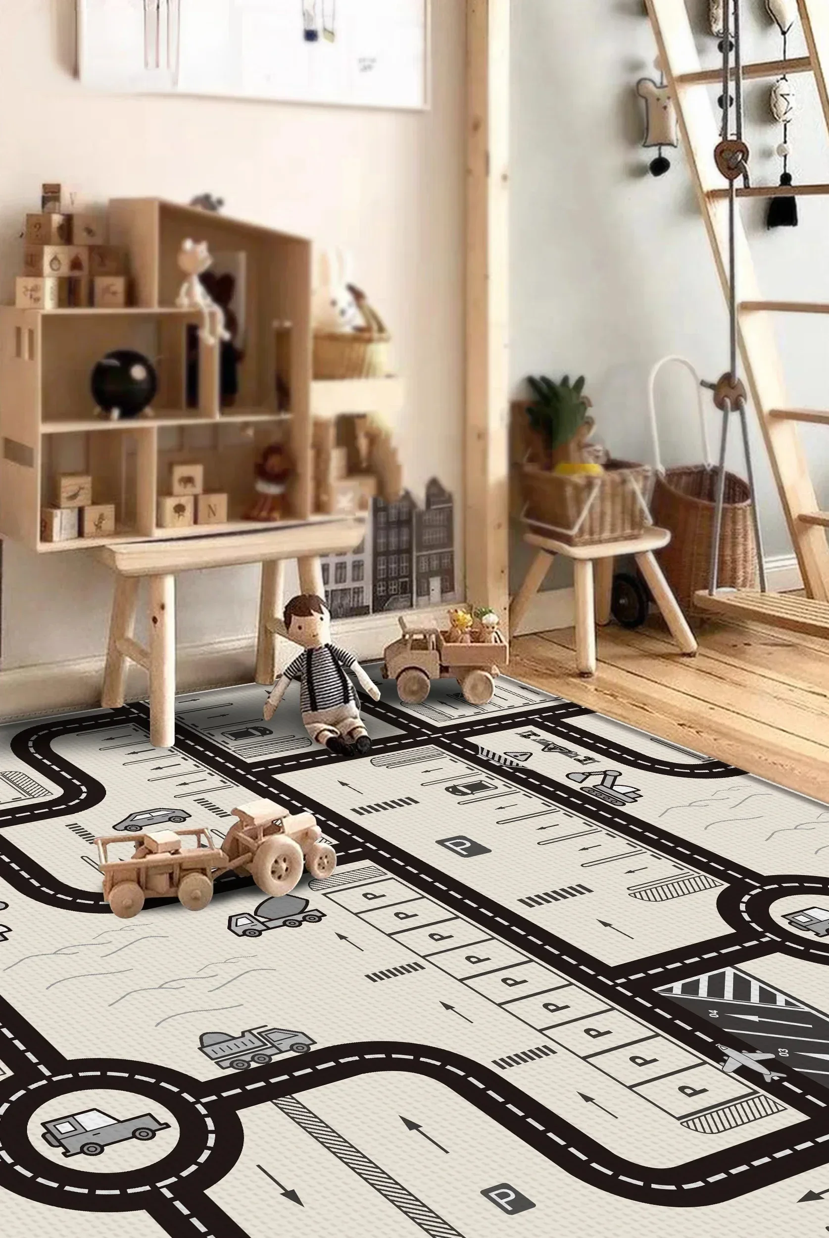 Baby Play Mat City Traffic Car Park Parking Lot Kids Playmat Kids Rug Boy Girl Educational Toys For Children Map baby Play Mat