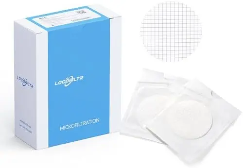 

MCE Membrane Filters 47mm 0.45µm Sterile Black Grid 100/Pack