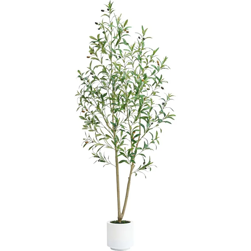 

Artificial Olive Trees,Fake Olive Trees for Indoor, Faux Olive Silk Tree, Large Plants for Home Office Decor Indoor