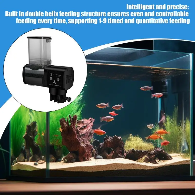

Fish Food Feeder Feeder For Fish Tank 500ml Large-Capacity Feeding Supplies Aquarium Food Dispenser For Home Travel Vacation