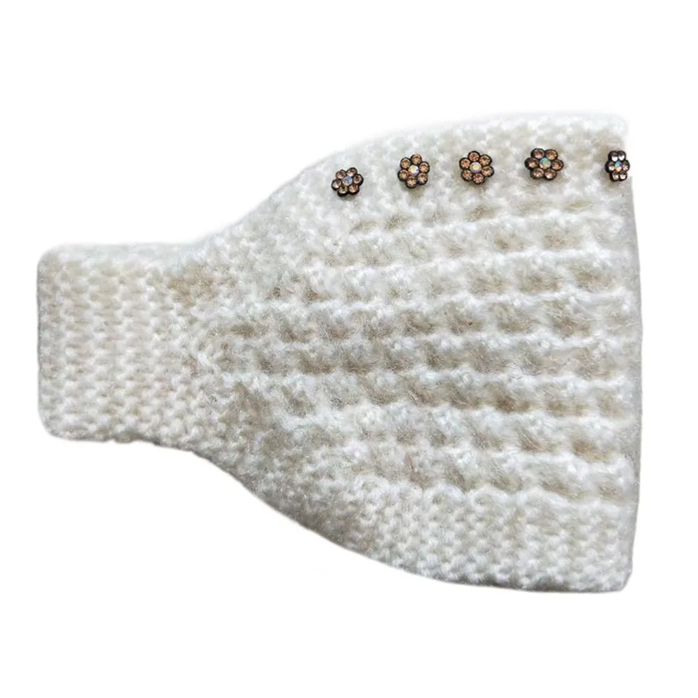 

Модные теплые зимние шерстяные повязки на голову с широкими краями, утолщенный платок, ветрозащитная мягкая повязка для волос для девочек