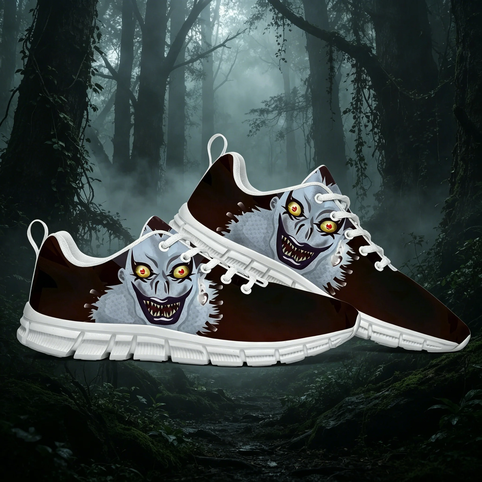 

Demon Ryuk Unisex Slip-On Sneakers Comfortable Loafers Soft Sole Casual Shoes Dark Aesthetic Streetwear