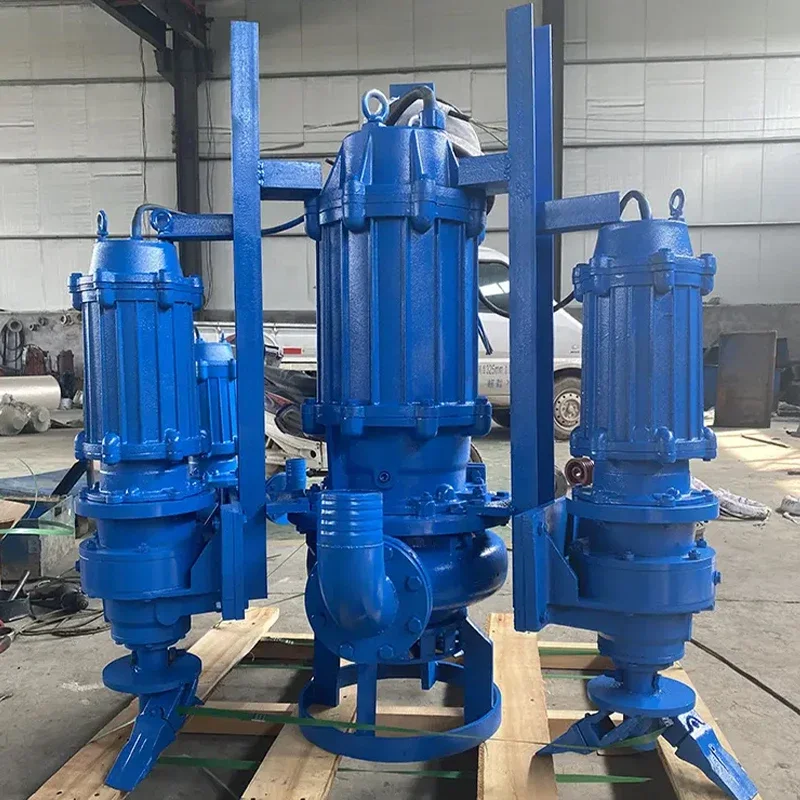 Hot Sale Submersible Sand Suction Pump Electric Centrifugal River Sand Slurry Pump With Knives