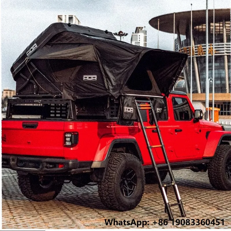 UV Resistant Waterproof 2-3 Person Roof Top Tent Aluminum Clamshell Hard Shell RTT Four-Season Car Rooftop 4x4