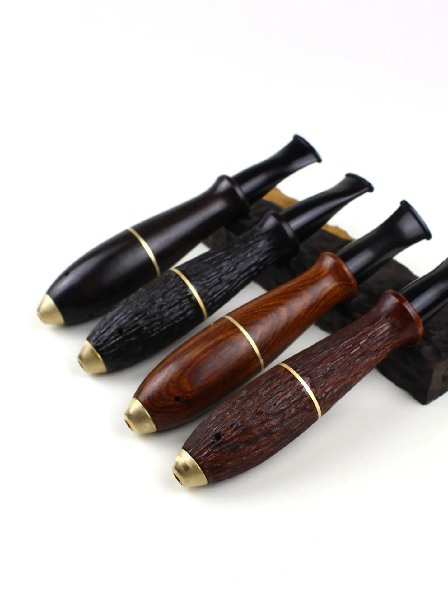 

Портативная трубка для курения в форме сигары из натурального сандалового дерева с фильтром из активированного угля, высококачественная курительная трубка от Bo Gu