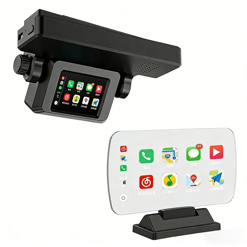 Wireless Car BLE Carplay Head up Display Navigation H10 Google Map Free Car Window Projector Driving Safety